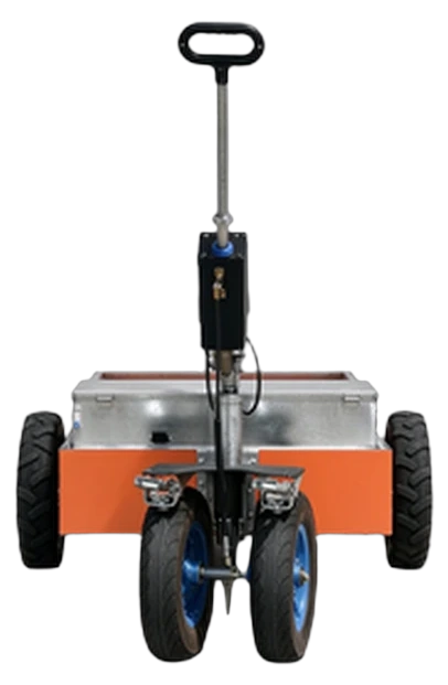 Shennong Steed I fire-rescue transporter with stainless equipment box, full front view